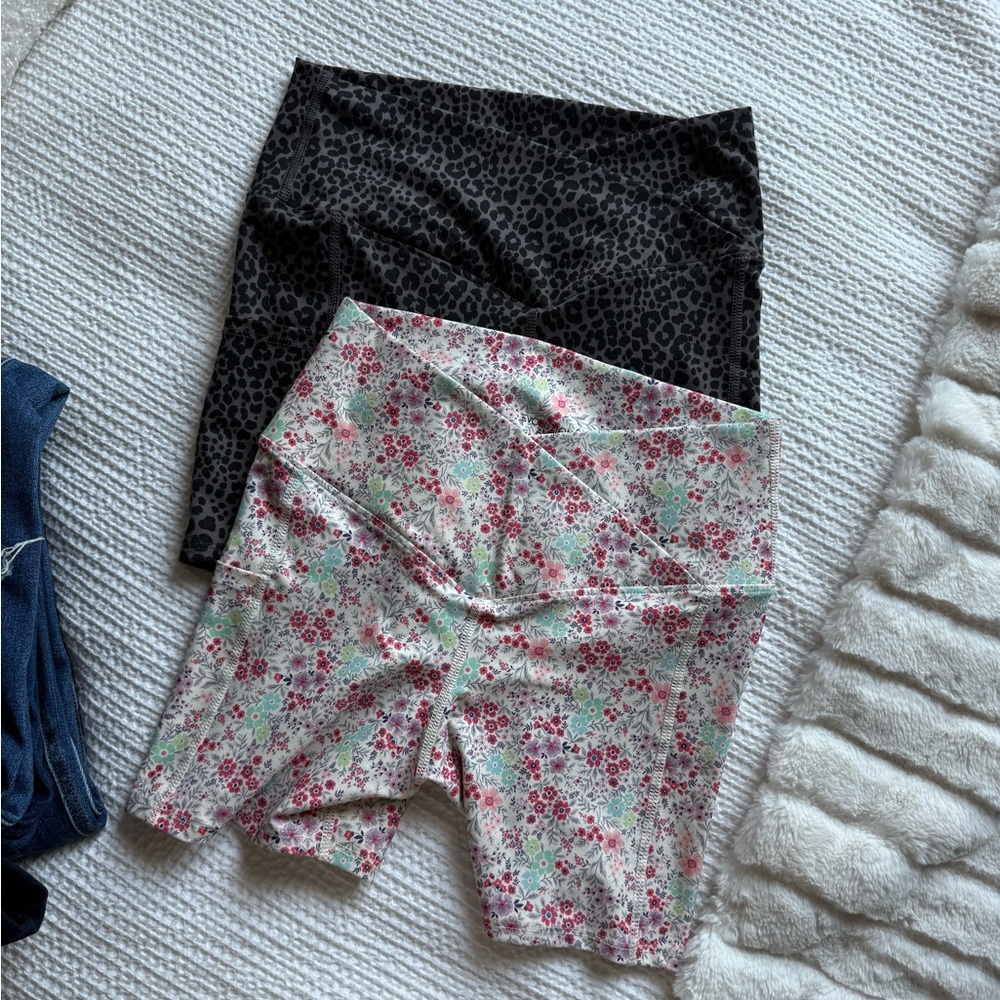 Floral and Leopard Print Women's Shorts